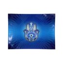 Glass Rolling Tray - Hamsa Blue (16cm x 12cm)