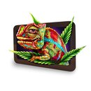 3D Wood Rolling Tray - Cloud 9 Chameleon (19.7cm x 14cm)