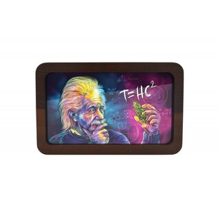 3D Wood Rolling Tray - T=HC2 Einstein (19.7cm x 14cm)