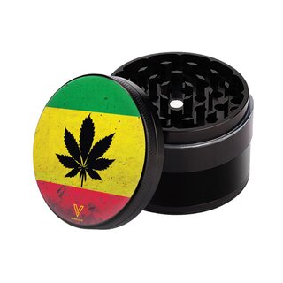 Non-Stick Keramikgrinder Rasta Leaf 4-teilig 55mm