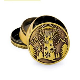 Alu Grinder 420 UFO 4-teilig 50mm Gold