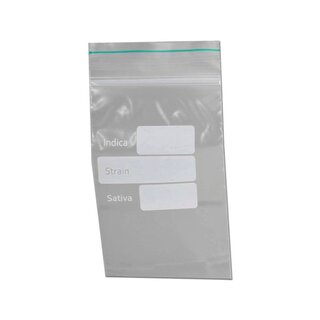 Plastic Bag - Strain Info (4cm x 6cm) (100 Stk.)