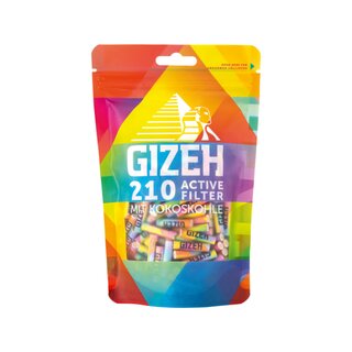 GIZEH Rainbow Active Filter 6mm (210 Stk.)