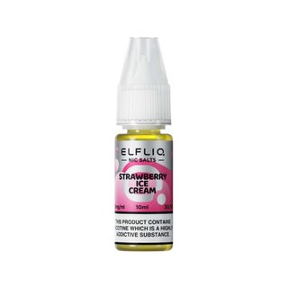 ELFLIQ - Elfbar Liquid (10ml/10mg) Strawberry ICE Cream