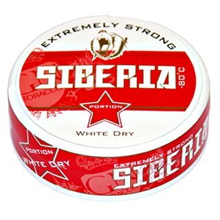 Siberia X-Strong White Dry - 80 degree - Rot (10 x 16g)