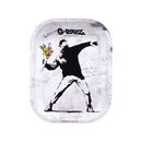 Banksy Flower Thrower Alt Tray 14cm x 18cm