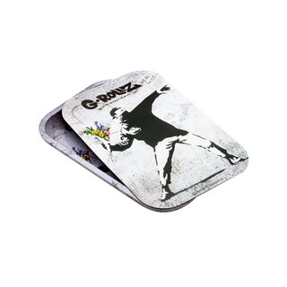 Banksy Flower Thrower Tray Cover 27.5cm x 17.5cm