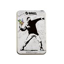 Banksy Flower Thrower Dose 13.5cm x 8.5cm x 3cm