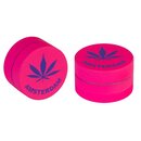 Grinder Alu Pink Hemp Leaf 3-teilig 40mm