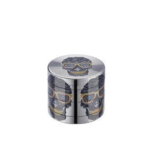 Grinder Mini Skull 4-teilig 40mm Schwarz