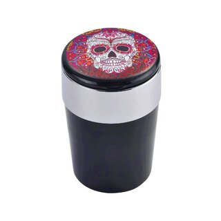 Auto Aschenbecher Skull mit LED Sujet 3