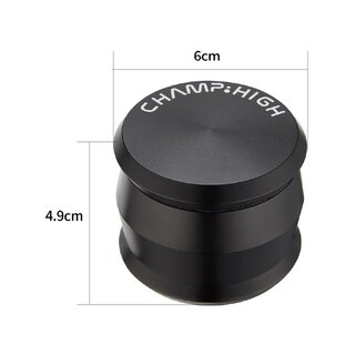 Grinder Matt Black 4-teilig 60mm